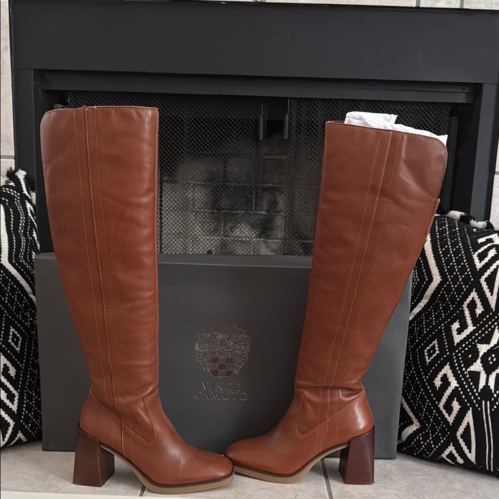 Vince Camuto Brown Over the Knee Boots Classic Style